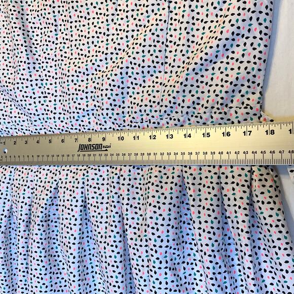 Tramp Women Dress size XL White Sleeveless Knee Length Lightweight A-line Floral - Picture 4 of 10